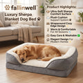 fallinwell™ Luxury Sherpa Blanket Dog Bed 🐾