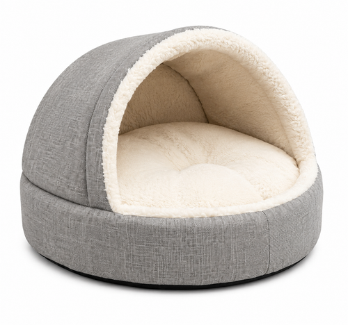 fallinwell™ Cozy Cave Hooded Dog Bed 🐾