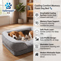 fallinwell™ Cooling Comfort Memory Foam Dog Bed 🐾